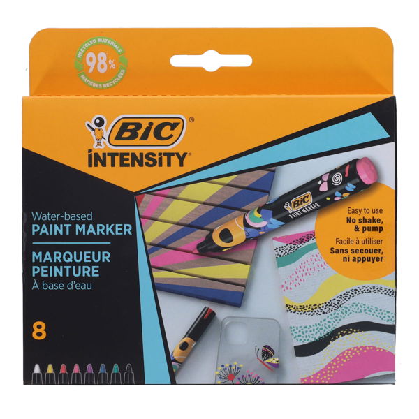 BIC Intensity Pkt.8 Paint Markers - Vivid Colours