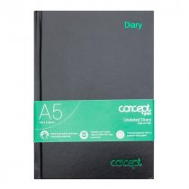 Concept Green * A5 Page A Day Undated Diary