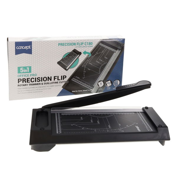 Concept 5 In 1 Precision Flip Rotary Trimmer And Guillotine Cutter