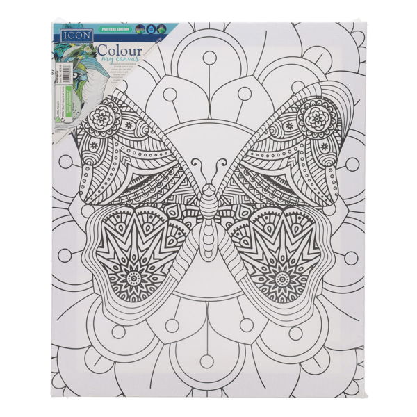 Icon 250x300mm Colour My Canvas - Butterfly
