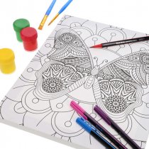 Icon 250x300mm Colour My Canvas - Butterfly