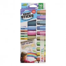World of Colour World of Colour Pkt.10 10g Washable Poster Paint Sticks - Pastel