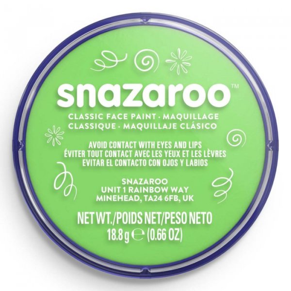 Snazaroo Classic Face Paint- LIME GREEN