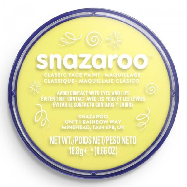 Snazaroo Classic Face Paint- PALE YELLOW