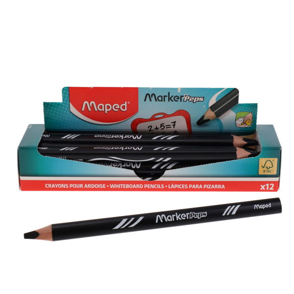 Maped Whiteboard Pencils - Black