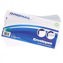Premail Pkt.50 DL Peel & Seal Envelopes - White