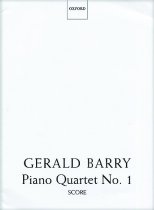 Piano Quartet No. 1 Score by Gerald Barry Oxford University Press | Barcode: 9780193553453