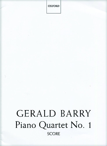 Piano Quartet No. 1 Score by Gerald Barry Oxford University Press | Barcode: 9780193553453