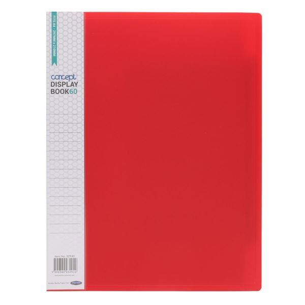 ConceptA4 60 Pocket Display Book - Asst CDU