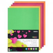 Premier Activity A2 155gsm Card 20 Sheets - Fluorescent