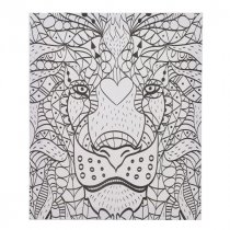 Icon 250x300mm Colour My Canvas - Lion