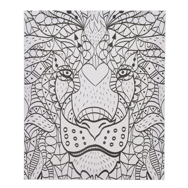 Icon 250x300mm Colour My Canvas - Lion
