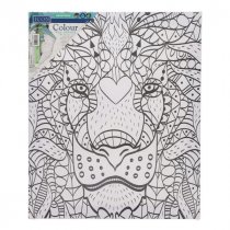 Icon 250x300mm Colour My Canvas - Lion