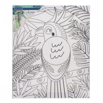 Icon 250x300mm Colour My Canvas - Parrot