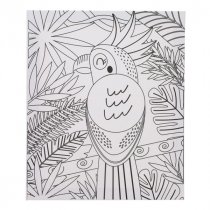 Icon 250x300mm Colour My Canvas - Parrot