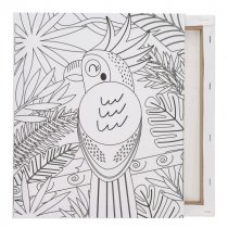Icon 250x300mm Colour My Canvas - Parrot