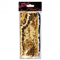 Blingtastic Sequins Flat Pencil Case 5 Asst