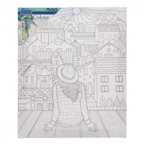 Icon 250x300mm Colour My Canvas - Suburbs