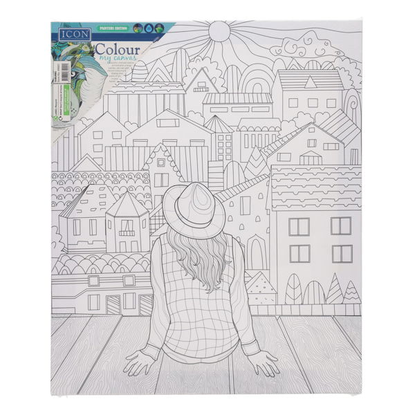 Icon 250x300mm Colour My Canvas - Suburbs