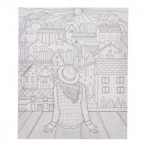 Icon 250x300mm Colour My Canvas - Suburbs