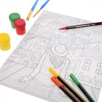 Icon 250x300mm Colour My Canvas - Suburbs