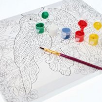 Icon 250x300mm Colour My Canvas - Love Birds