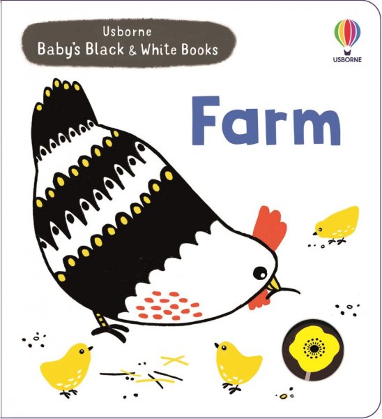 Usbourne Books Baby's Black and White Books Farm