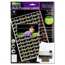 Pro:Form 25 Sheets - 65 Labels 38X21mm