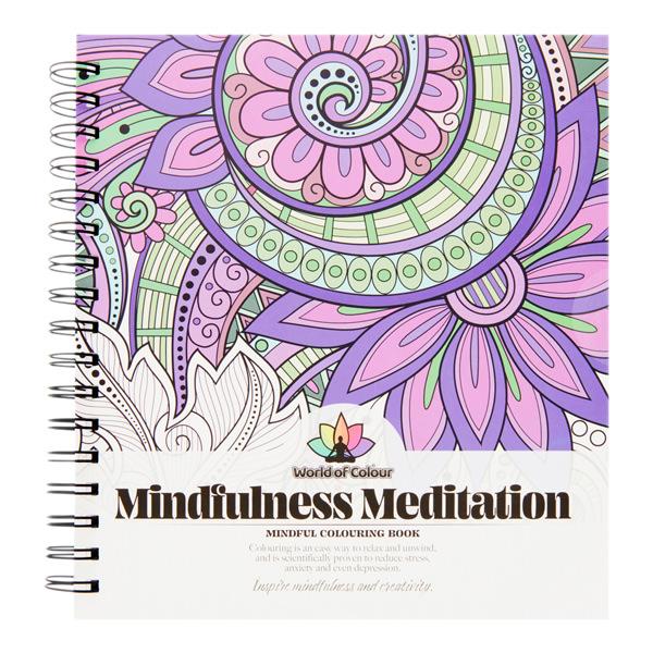 World of Colour Mindful Colouring Book - Mindfulness Meditation 64 Designs