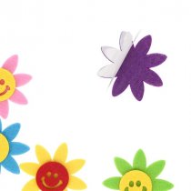 Crafty Bitz Felt Stickers - Flowers