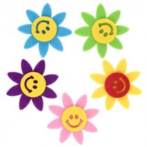 Crafty Bitz Felt Stickers - Flowers