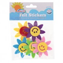 Crafty Bitz Felt Stickers - Flowers