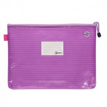 Premto Pastel A4+ Extra Durable Mesh Storage Wallet - 5 Asst