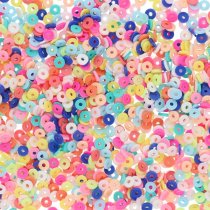 Crafty Bitz 50g Flat Multi Coloured Beads - Asst