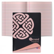 Ormond A4 120pg Durable Cover Visual Memory Aid Manuscript Book - Pink