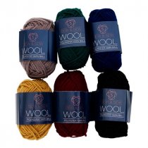 Sew & Sew Pkt.6 18G Wool Knitting Set - Neutral Colours
