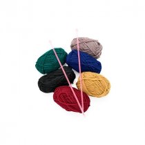Sew & Sew Pkt.6 18G Wool Knitting Set - Neutral Colours