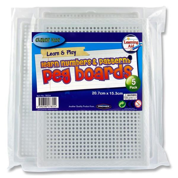 Clever Kidz Pkt.5 207x153mm Decorate The Peg Boards