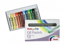 Pentel Arts Box 12 Oil Pastels