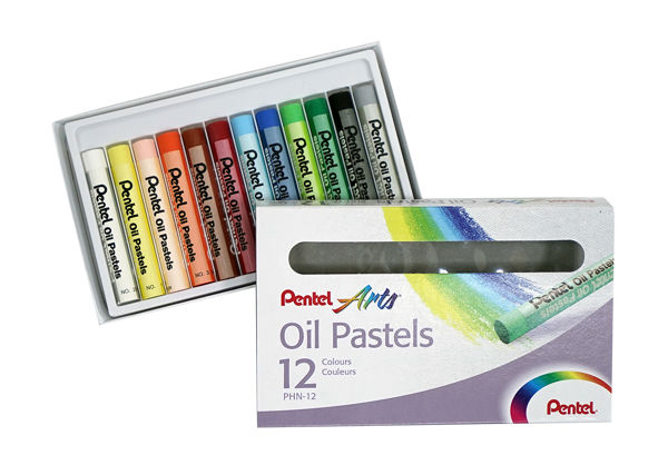 Pentel Arts Box 12 Oil Pastels