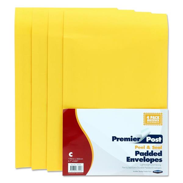 Pkt.4 Size C Padded Envelopes