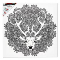 Icon 500x500mm Colour My Canvas Festive Edition - Reindeer Mandala