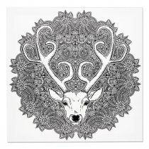 Icon 500x500mm Colour My Canvas Festive Edition - Reindeer Mandala