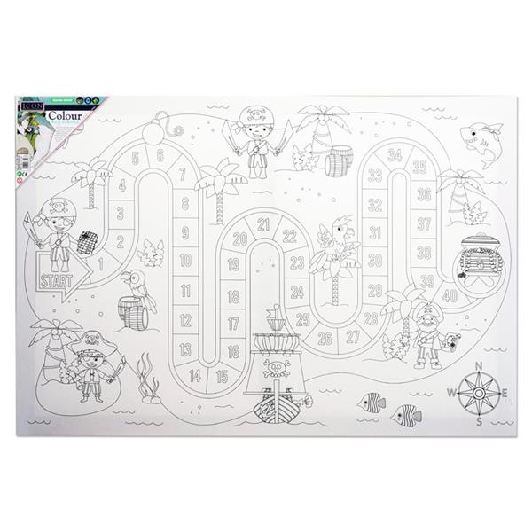 400×600mm Colour My Canvas-Pirate Puzzle