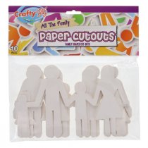 Family Shaped Paper Cutouts