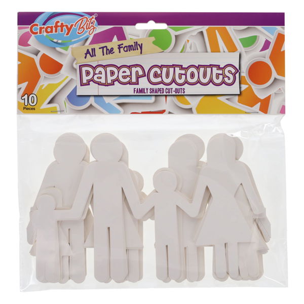 Family Shaped Paper Cutouts