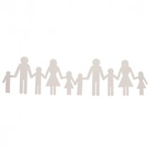 Family Shaped Paper Cutouts