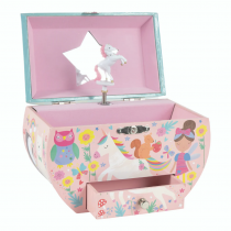 floss & rock rainbow fairy oval musical jewellery box