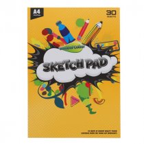 World of Colour A4 90gsm Sketch Pad 30 Sheets