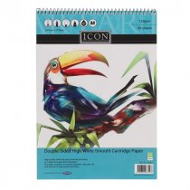 IconA4 110gsm Spiral Sketch Pad 30 Sheets
